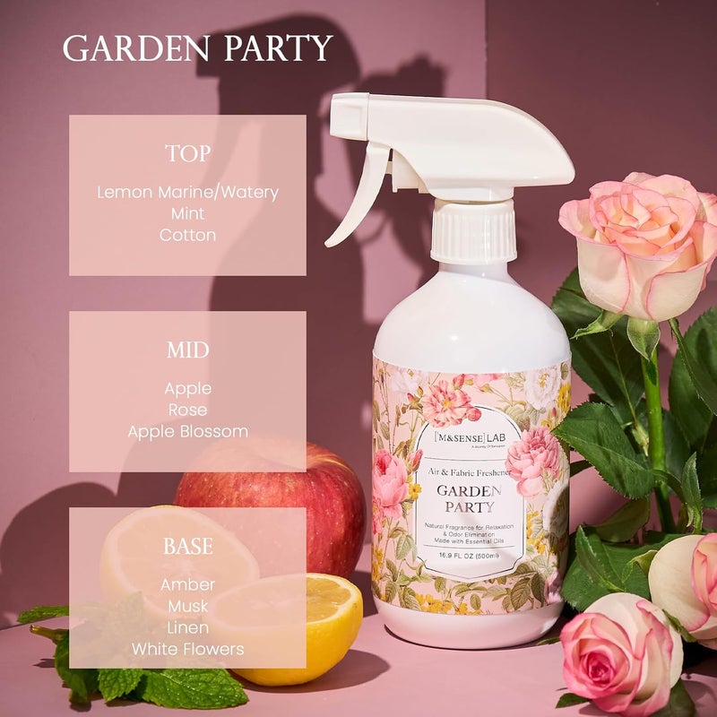 MSENSE ‌ Air & Fabric & Pet Odor Eliminator Spray - 16.9oz Large Size Natural Safe Air Freshener Garden Party Scented Deodorizer for Home Eliminates Smoke & Musty Smells, Ideal for ‌Balcony & Yard - Image 1